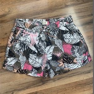 {Per Se} 🌺🌴 Tropical Linen Blend Shorts Size-M EUC No flaws to note